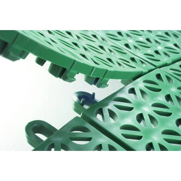 Set da 6 Piastrelle Flessibili in Plastica 55,5 x 55,5 cm da esterno, drenanti e autobloccanti