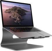Sostegno per desktop - Stand per notebook compatibile con Macbook e tutti i notebook - grigio (registrato di proprietà)