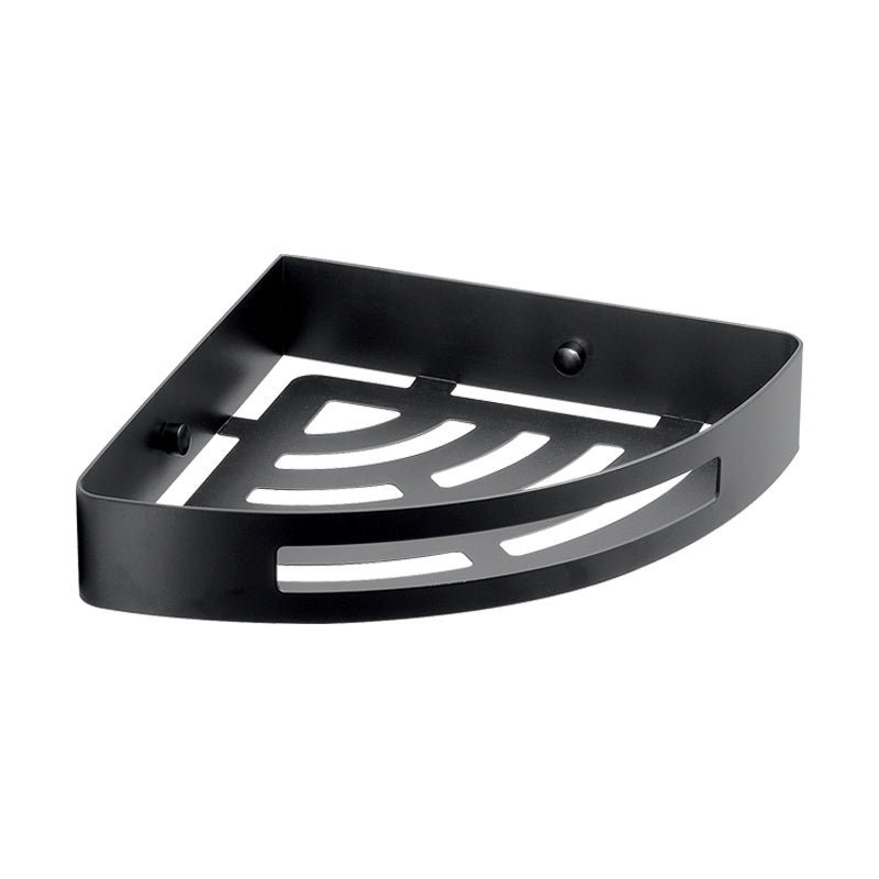 Porta oggetti angolare acciaio inox nero opaco serie Nerva 2479 Gedy