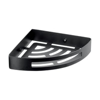 Porta oggetti angolare acciaio inox nero opaco serie Nerva 2479 Gedy