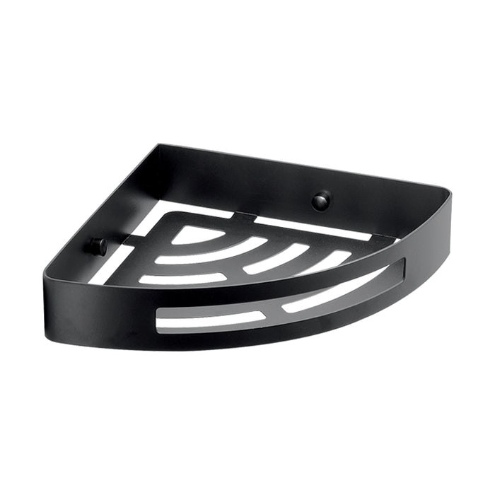 Porta oggetti angolare acciaio inox nero opaco serie Nerva 2479 Gedy