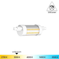 R7S LAMPADINA LINEARE DECENTRATA A LED 8,2W LUCE CALDA 3000K BOT LIGHTING
