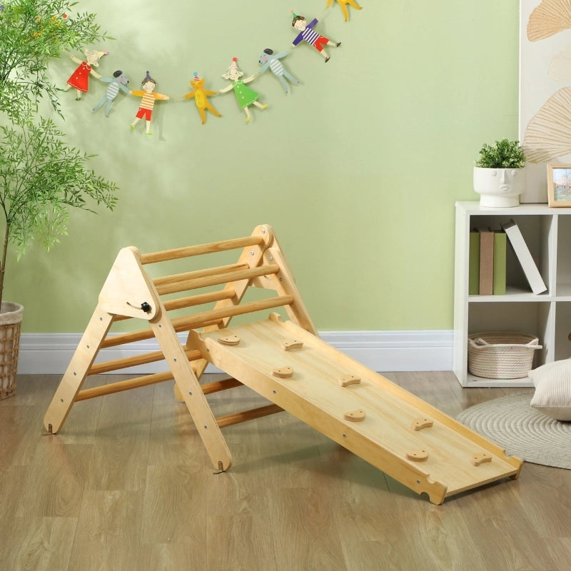 SET DA ARRAMPICATA per bambini 147x64,5x63 cm Legno Naturale