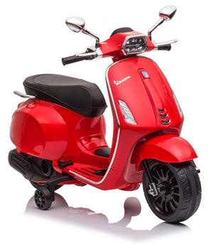 Scooter Elettrico per Bambini Licenza Ufficiale Piaggio Vespa 12V 4,5Ah Rosso