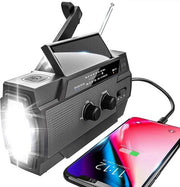 Radio a Energia Solare Opwindabile - Radio Opwindabile - Radio Opwindabile a Batteria Solare - Porta Carica a Energia Solare