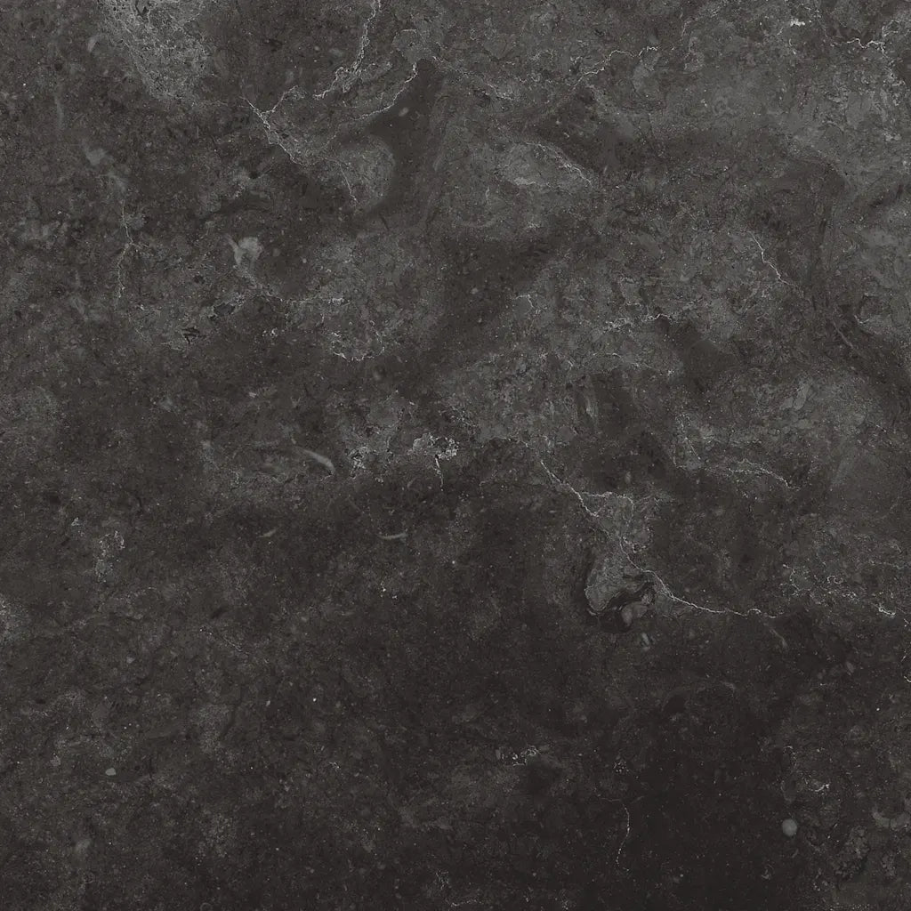 Piano per Tavolo Nero Ø40x2,5 cm in Marmo 149190