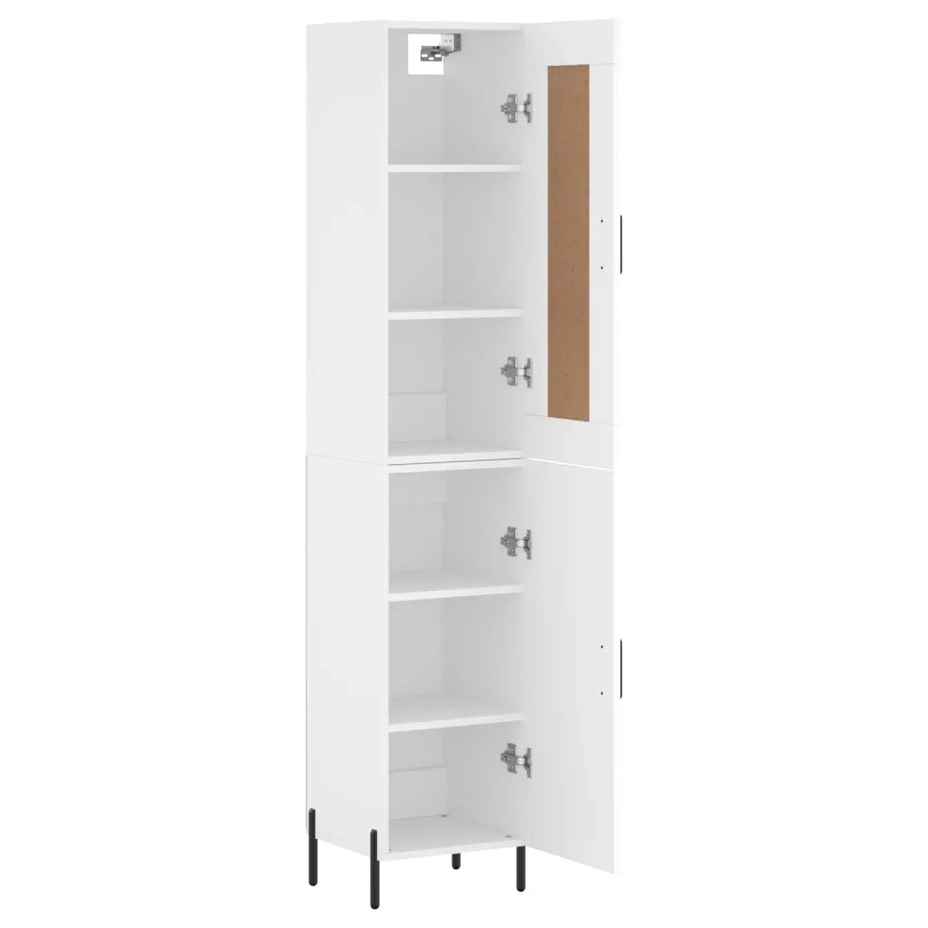 Credenza Bianca 34,5x34x180 cm in Legno Multistrato 3200137