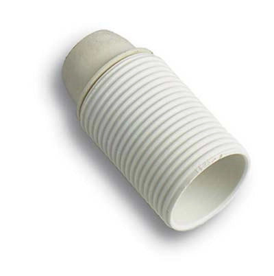 PORTALAMPADA CAMICIA FILETTATA - RESINA BIANCO E27 M10X1- 25 pezzi