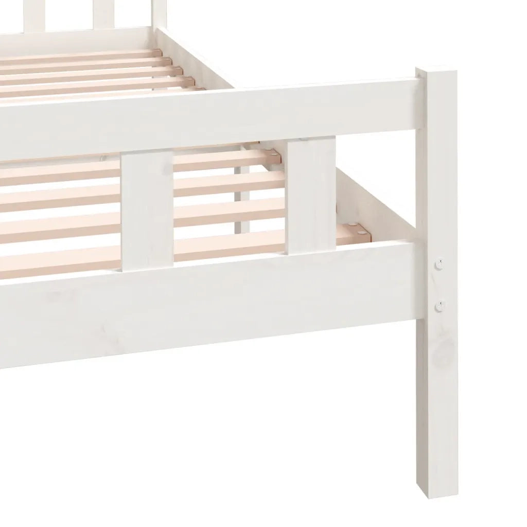 Giroletto Bianco in Legno Massello 150x200 cm King Size