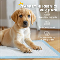 Set 100 Tappetini Assorbenti Traversine Igieniche 45x30 cm a 6 Strati