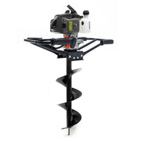 Mototrivella a benzina, motore a 2 tempi di 3 CV 63,3 ccm, con punta elicoidale Ø200mm, uso 2 persone