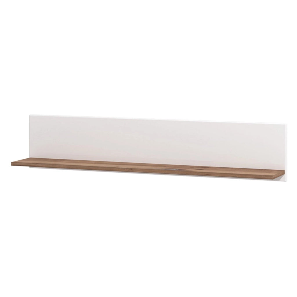 Bellini, Mensola un Ripiano, 120x19.5x24h cm Bianco