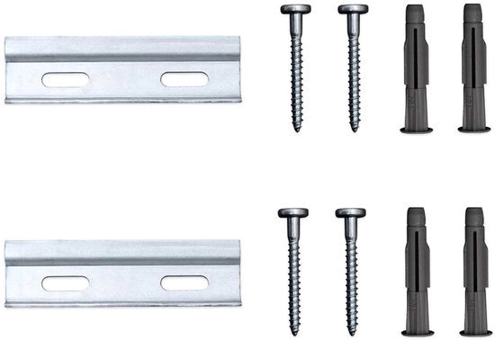 Rail di supporto corto per armadi a muro della cucina - 10 cm - set da 2