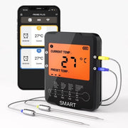 Termometro di carne wireless Bluetooth con controllo tramite app - termometro digitale per cucina e BBQ con portata di 100m