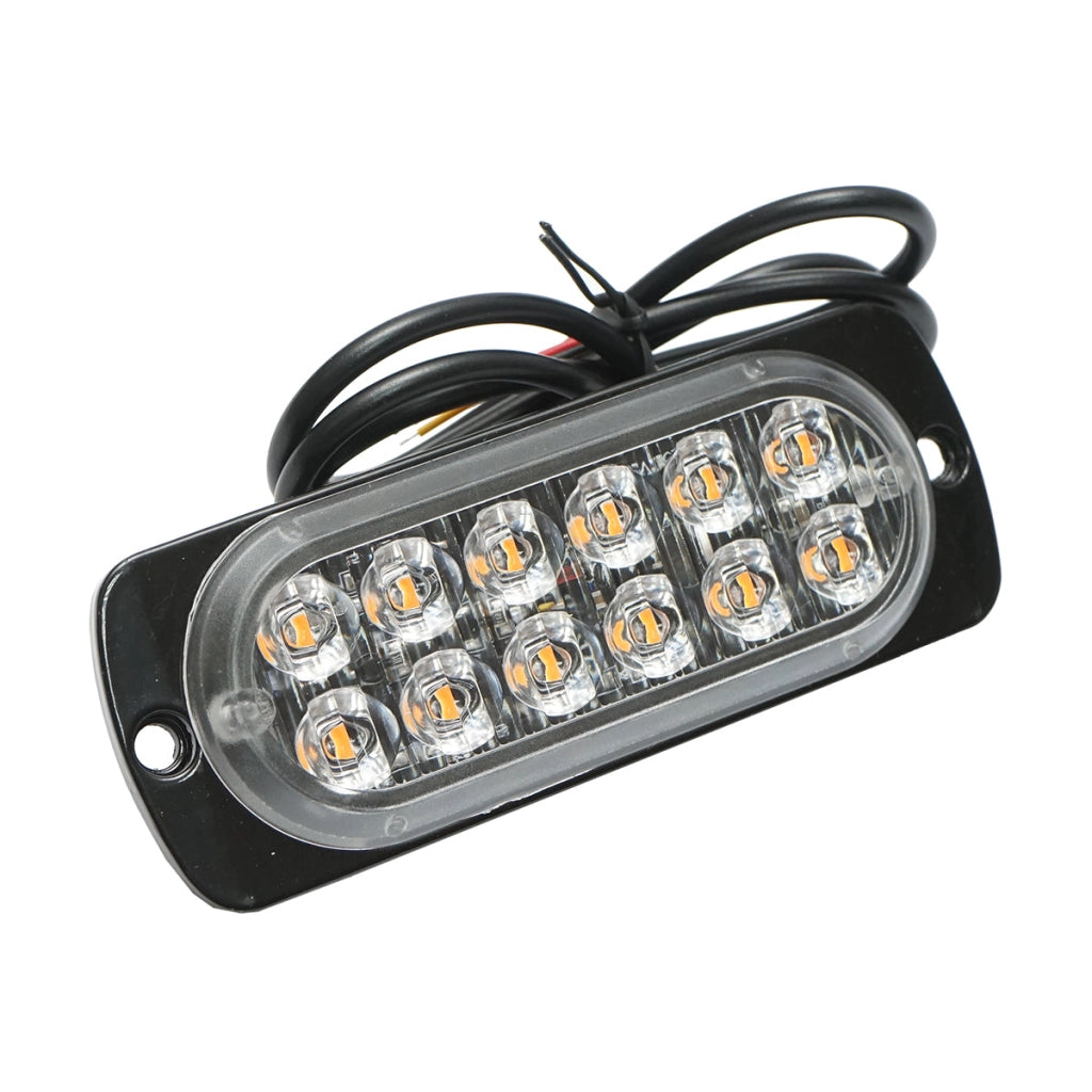 Lampada di livello a LED 12-24V, 12W, gialla, 12 LED 110x40x12mm