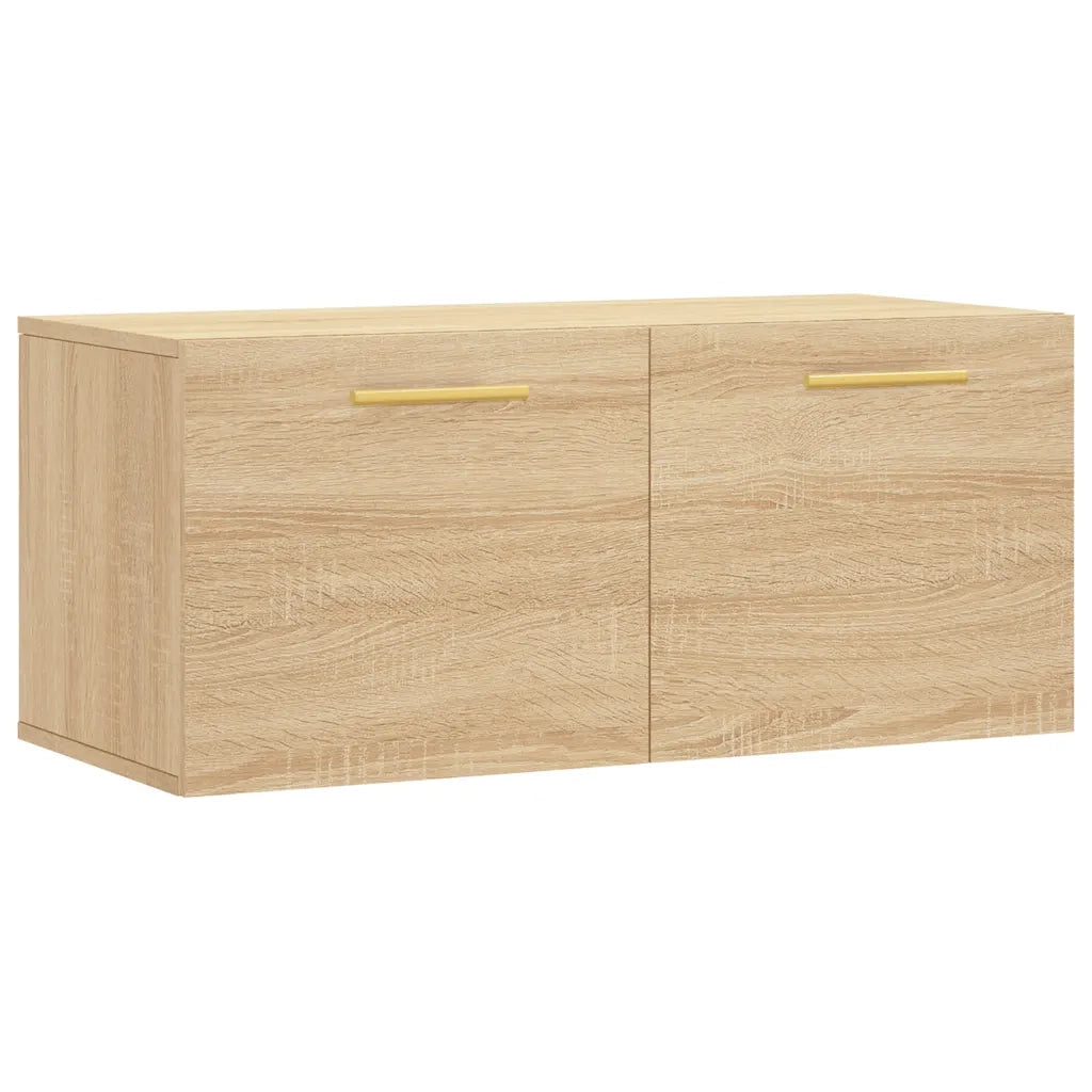 Mobile a Parete Rovere Sonoma 80x36,5x35 cm Legno Multistrato 830063