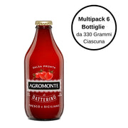 Agromonte salsa pronta di pomodoro datterino multipack da 6 bottiglie da 330 grammi ciascuna