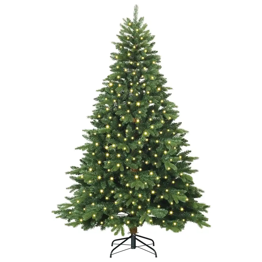 Albero di Natale artificiale con 300 LED Verde 210 cm PE e PVC 3397558