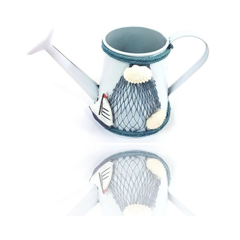 Trade Shop - Annaffiatoio Latta Sea Style Porta Oggetti Decorazione Casa Arredamento -