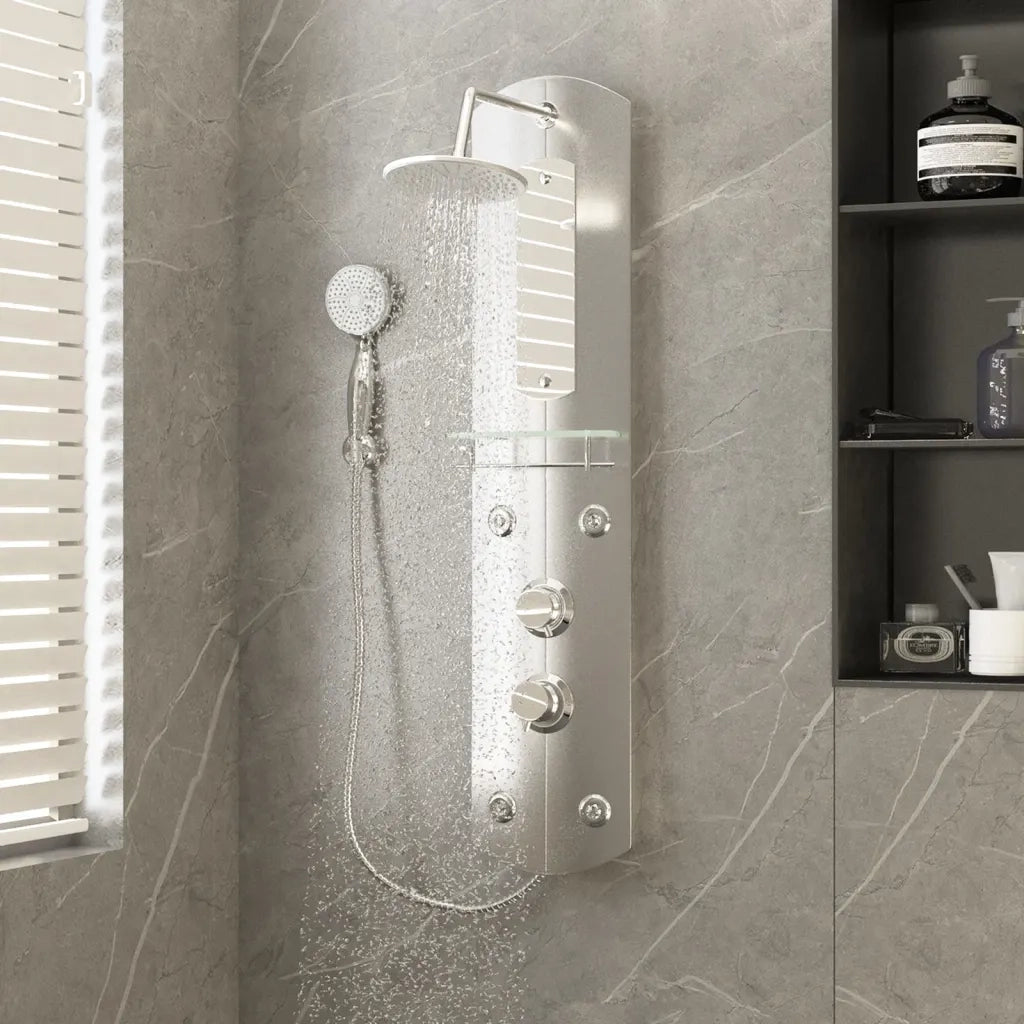 Pannello Doccia 25x43x110 cm Argento CFW2144033