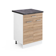 Vicco Mobiletto base per cucina Sonoma 60 cm con cassetto, PL Antracite