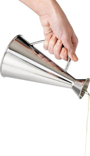 Olio con sistema antidruppo - Anti-leak olio rapido - Acciaio inossidabile - Contenuto 500 ml - per uso in cucina