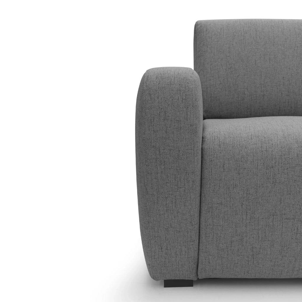 Duna Divano letto matrimoniale con materasso 20 cm in tessuto impermeabile T03 195 cm (mat. 140x197) grigio