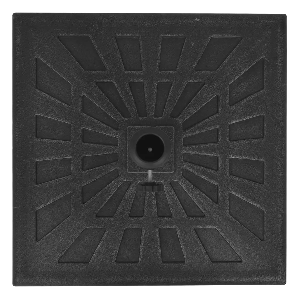 Base per Parasole Quadrata in Resina Nera 19 kg CFW1242584