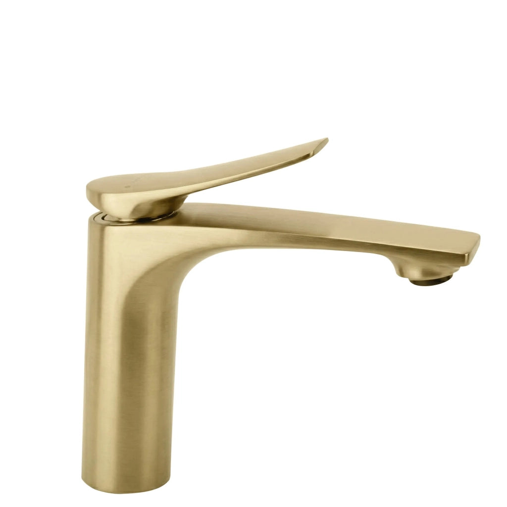Rubinetto Per Lavabo Premium Rea Vision Gold Brush Low
