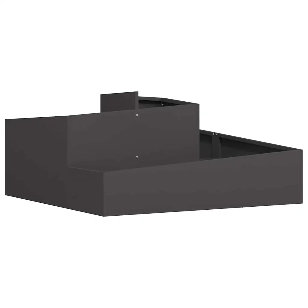 Fioriere | Cassetta per fiori | Vaso da giardino Nero 100 x 100 x 50 cm