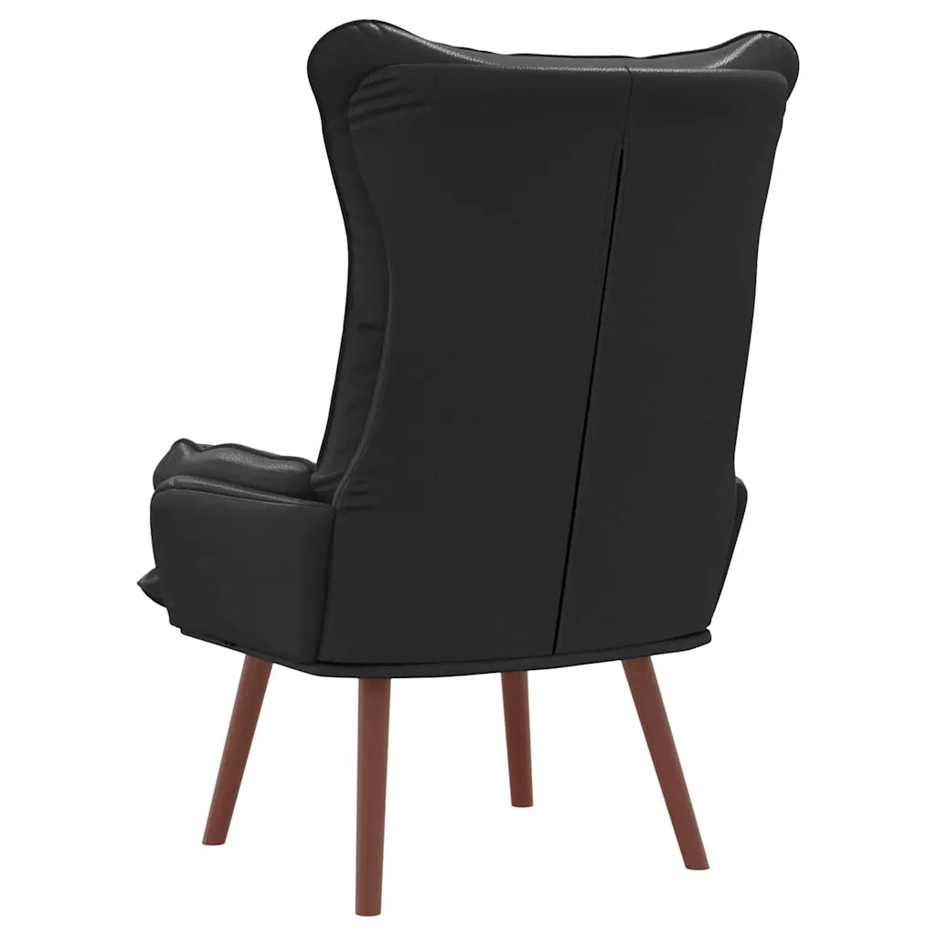 Poltrona | Sedia Relax Nero 69 x 74 x 93 cm Pelle Artificiale