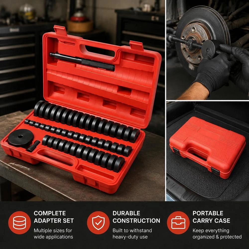 Mounting Discs, Pressure Piece, 52-piece Drive Set, Bearings
