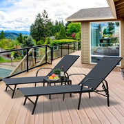 Sedile da Giardino - Sedili da Giardino - Nero - Resistente alle Intemperie - Altezza Regolabile - Sedile a Cassetta - Moderno - Sedile da Spiaggia - Aspetto Compatto
