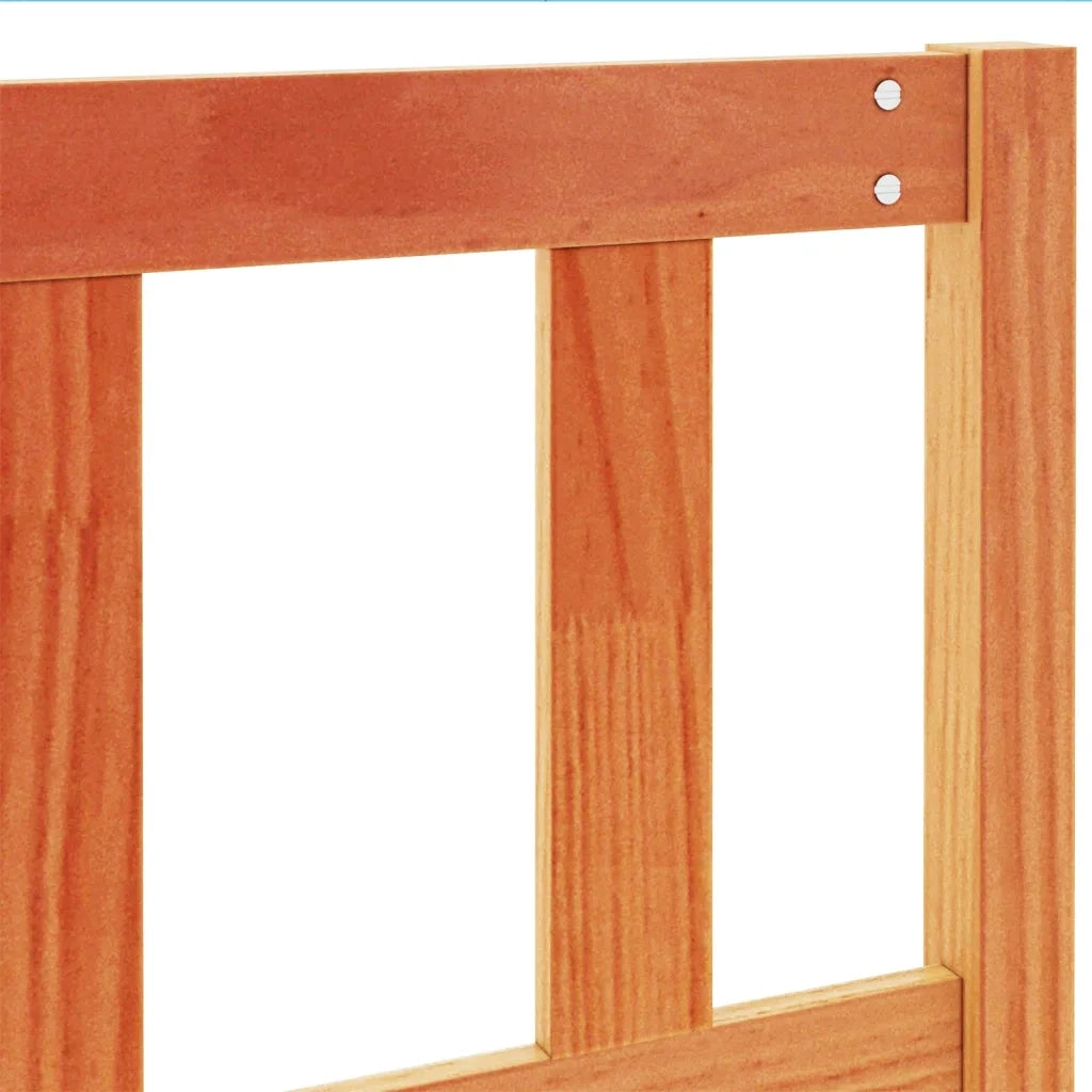 Testiera | Testata Marrone Cera 150 cm in Legno Massello di Pino