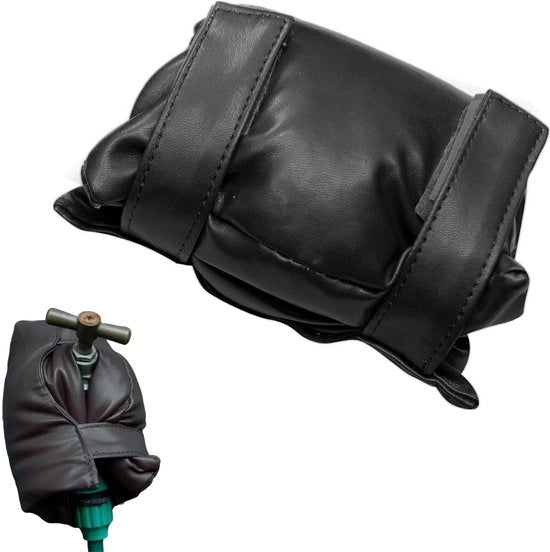 Protetto da Gelido - Prevenzione Congelamento - Protezione Termica - Copertura Impermeabile - 26 x 18 cm - Protezione per Rubinetto - Copertura Geisolata - Materiale PU-leer/PP-katoen