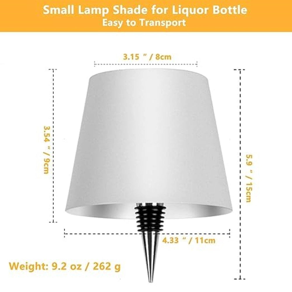 Trade Shop - Paralume Per Bottiglia Vino A Led Ricaricabile Dimmerabile Luce Senza Fili Bar Soggiorno -