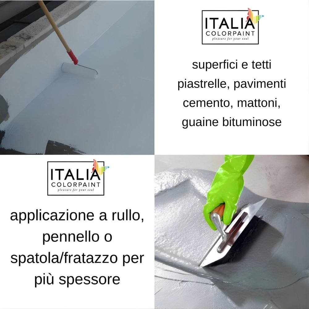 Supergum guaina elastomerica sigillante per muri e terrazze *** formato 5 kg, colore- rosso premium 2003, confezione 1