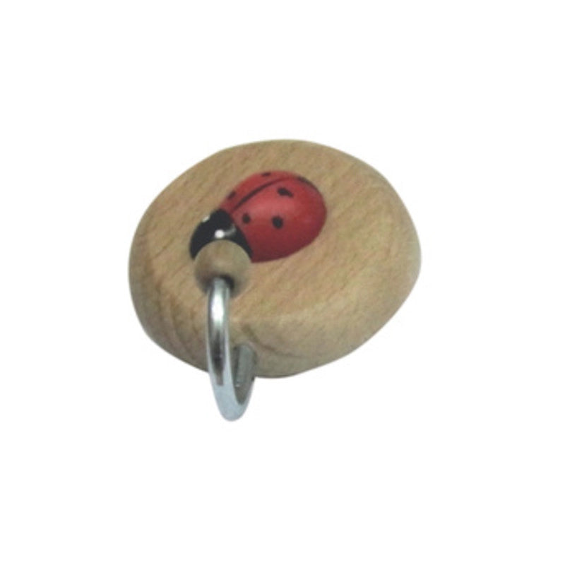 BL GANCIO ADESIVO IN LEGNO COCCINELLA 1 POSTO 2 PZ
