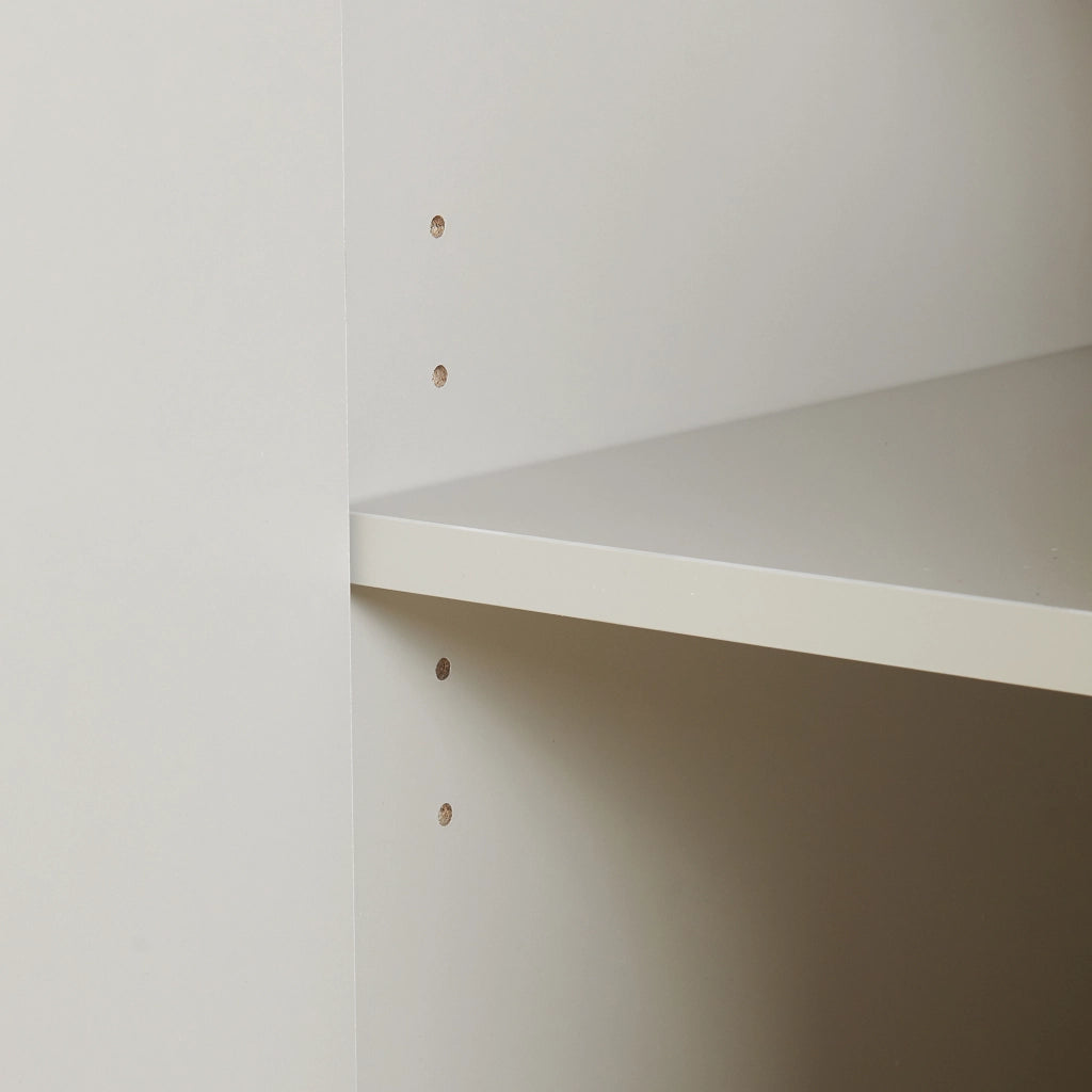 Stand Appendiabiti Jässaatka in Acciaio con Armadietto e 3 Ripiani 200 x 61 x 40 cm - Grigio [en.casa]
