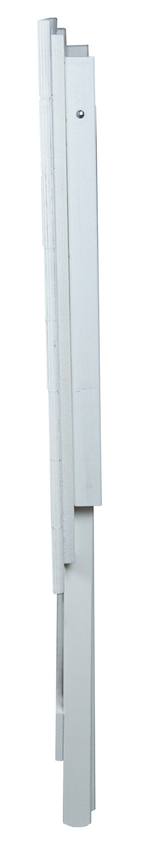 Tavolo da Giardino Pieghevole 80x60x80 cm in Legno Bianco