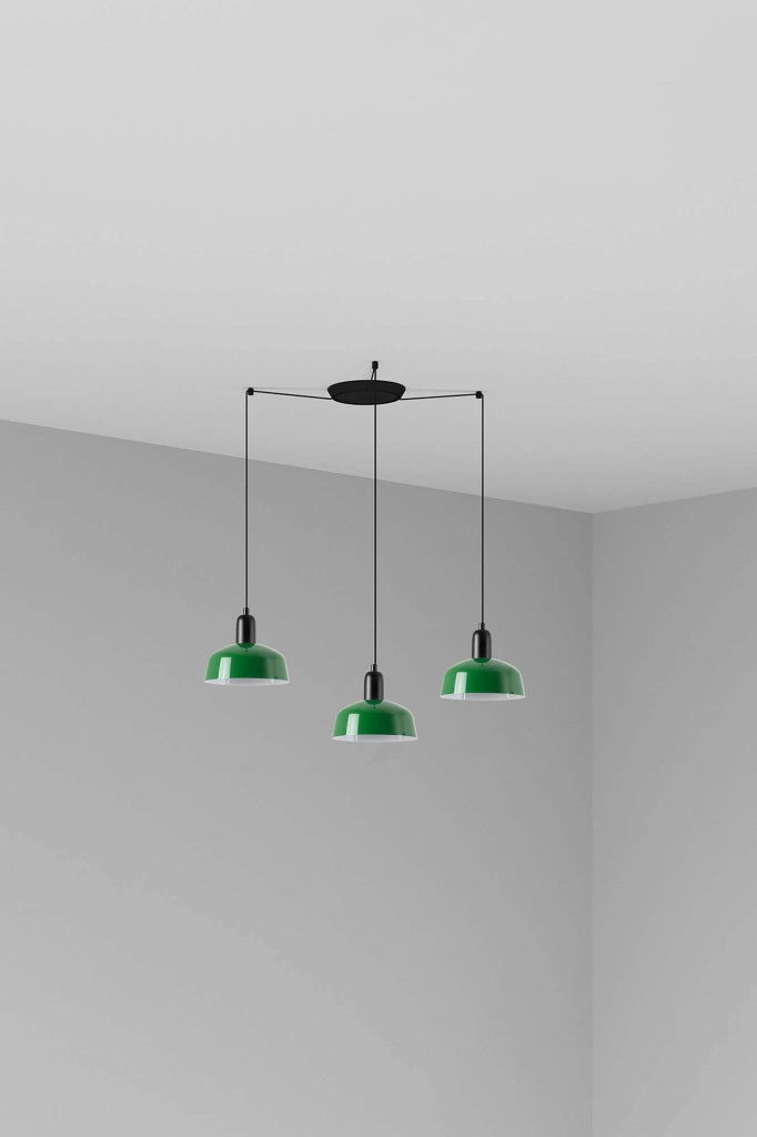 TATAWIN S metallo 3L Lampada sospensione verde