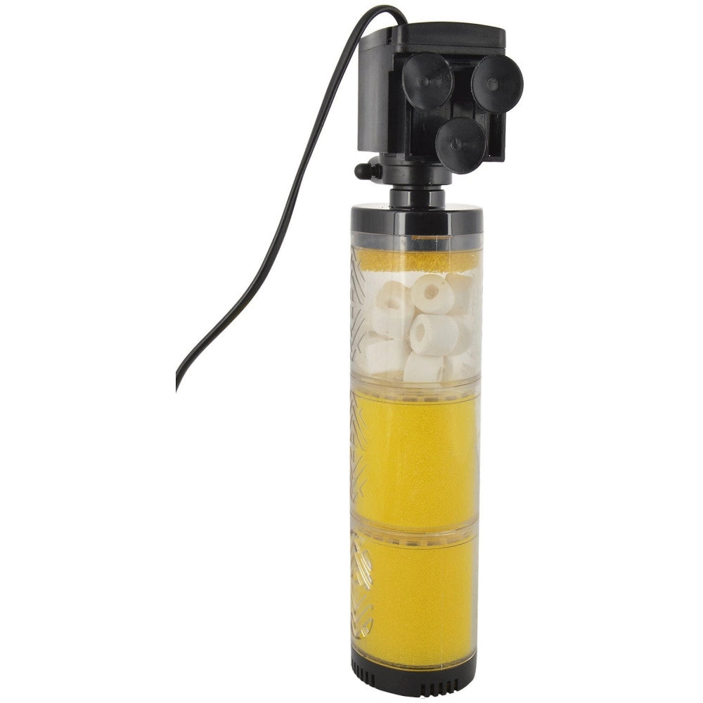 Trade Shop - Fitro Interno Per Acquario Pesci Tartarughe 3 Stadi Filtro 1200l/h 15w Fk-1503 -