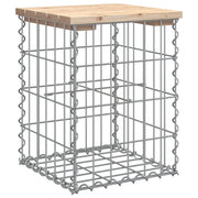Panchina Giardino | Panca da Giardino Design Gabbione 33x31x42 cm Legno Massello Pino