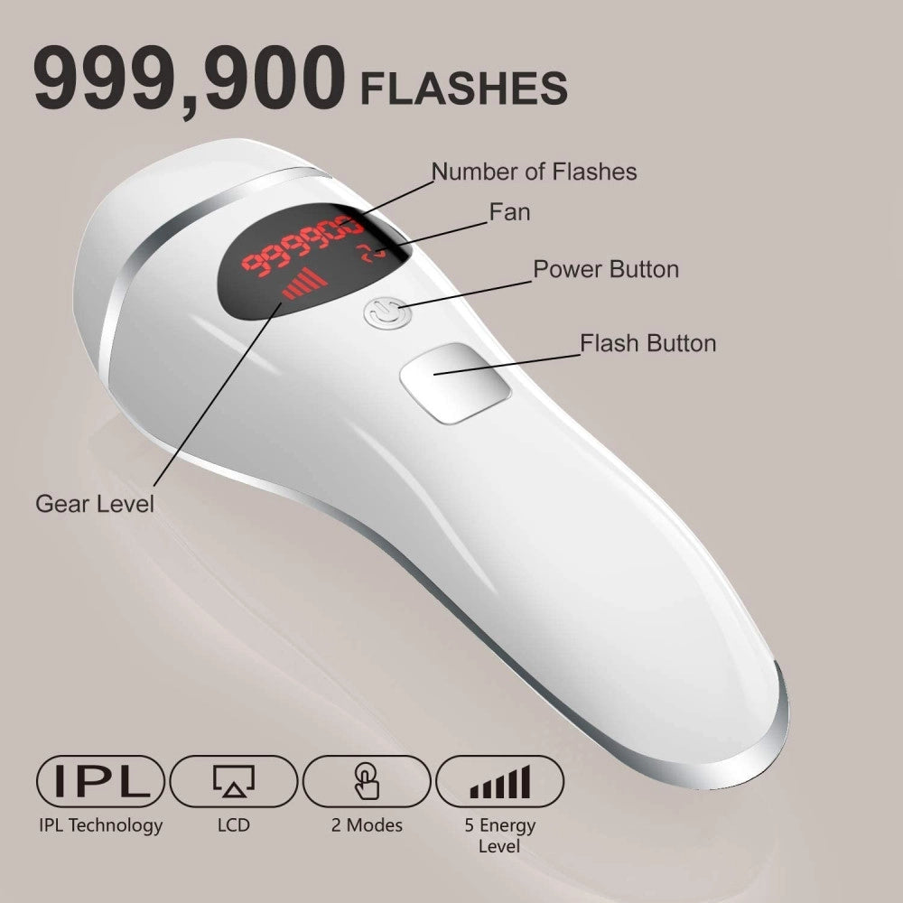 Trade Shop - Epilatore Laser D19 Luce Pulsata Depilazione Permanente Definitiva Rimozione Peli -