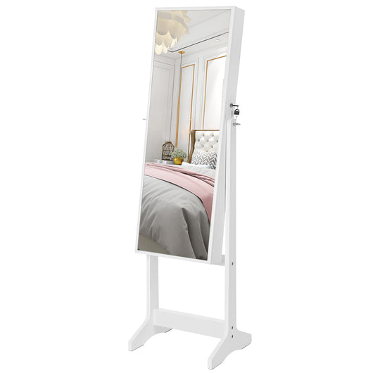 Valora MOBILE PORTAGIOIE SPECCHIATO Interno in velluto bianco per camera da letto