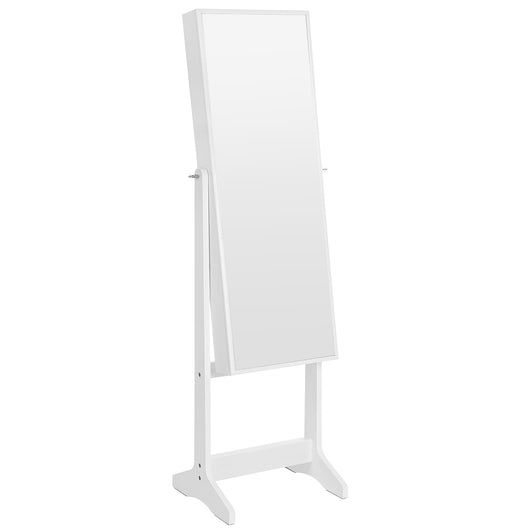 Valora MOBILE PORTAGIOIE SPECCHIATO Interno in velluto bianco per camera da letto