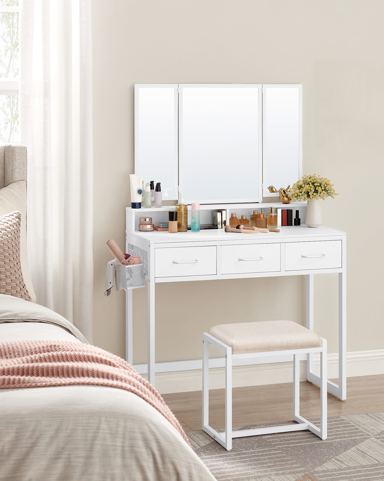 VALORA Toeletta con specchio e sgabello - RVT004W14