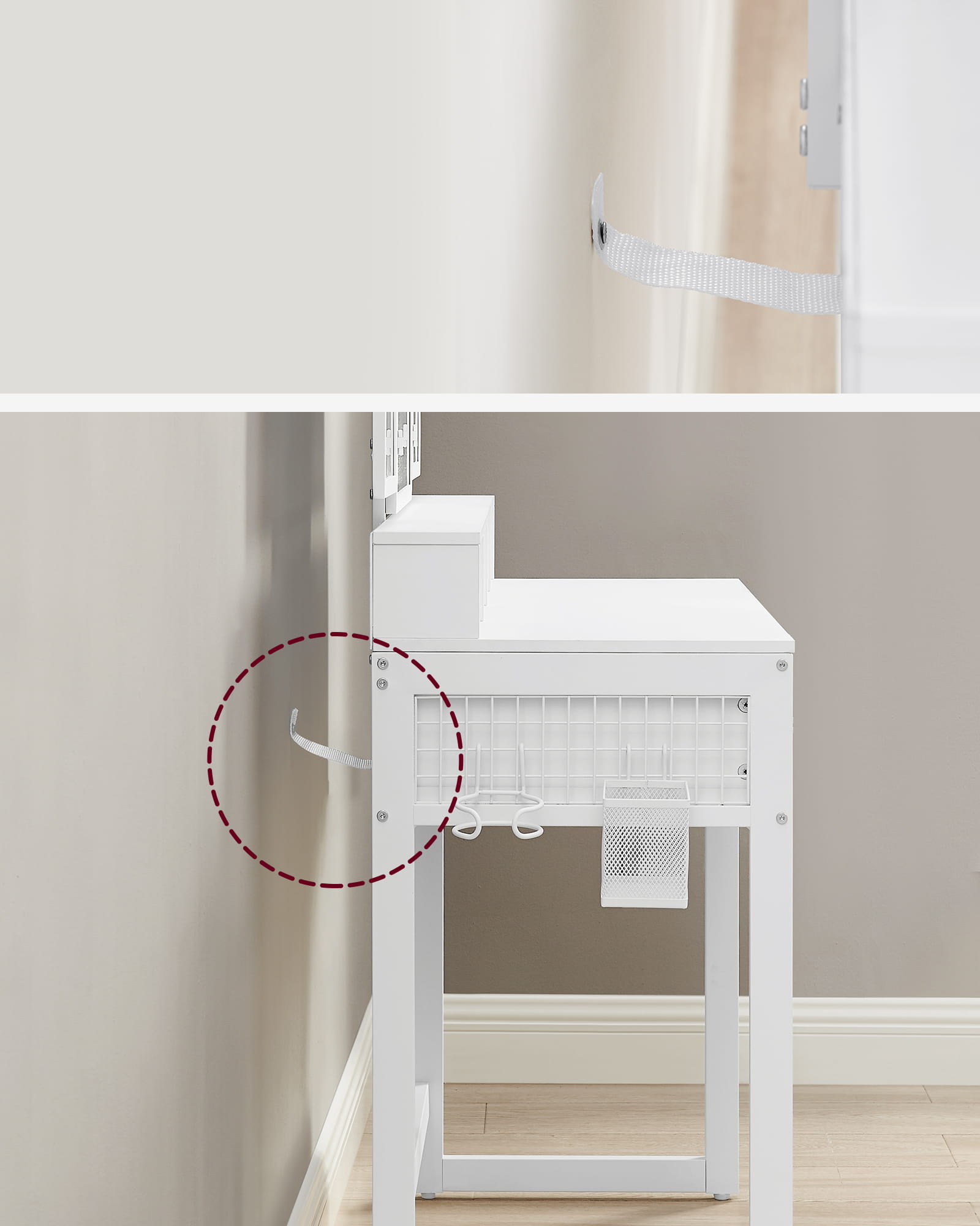 VALORA Toeletta con specchio e sgabello - RVT004W14