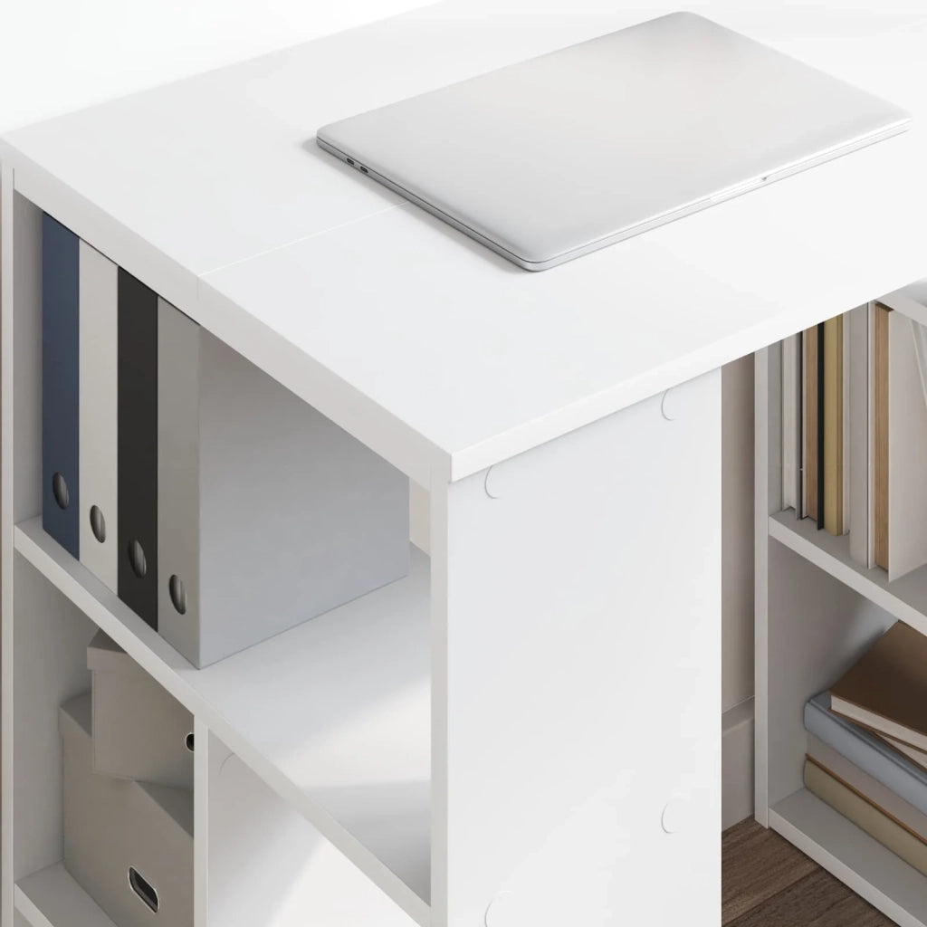 Scrivania | Tavolo da Ufficio Bianco 90 x 50 x 75 cm Legno multistrato