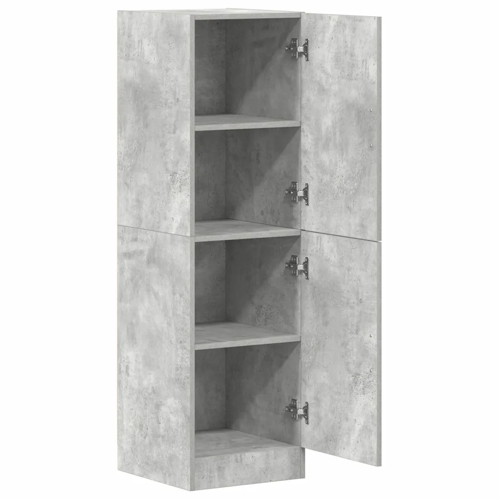 Mobile da Cucina Grigio Cemento 38x41,5x131,5 cm Legno